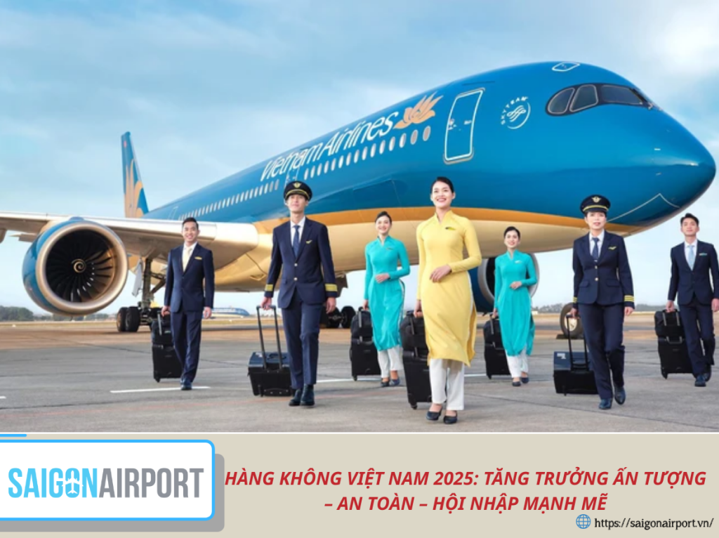 ✈️ HÀNG KHÔNG VIỆT NAM 2025: TĂNG TRƯỞNG ẤN TƯỢNG – AN TOÀN – HỘI NHẬP MẠNH MẼ
