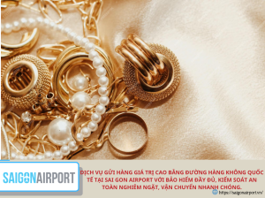 Dịch vụ gửi hàng giá trị cao bằng đường hàng không quốc tế tại Sai Gon Airport với bảo hiểm đầy đủ, kiểm soát an toàn nghiêm ngặt, vận chuyển nhanh chóng.