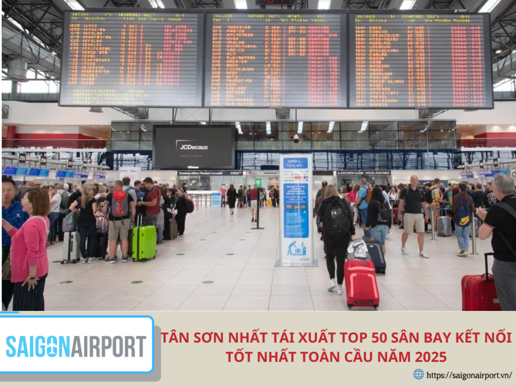 Tân Sơn Nhất tái xuất Top 50 sân bay kết nối tốt nhất toàn cầu năm 2025