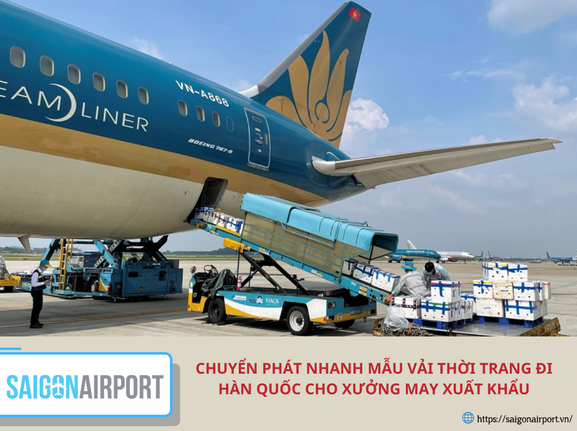 Chuyển phát nhanh mẫu vải thời trang đi Hàn Quốc cho xưởng may xuất khẩu
