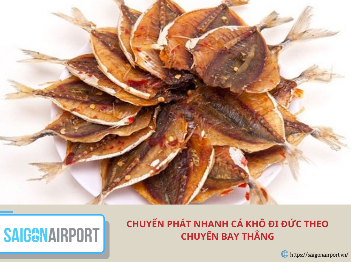 Chuyển phát nhanh cá khô đi Đức theo chuyến bay thẳng