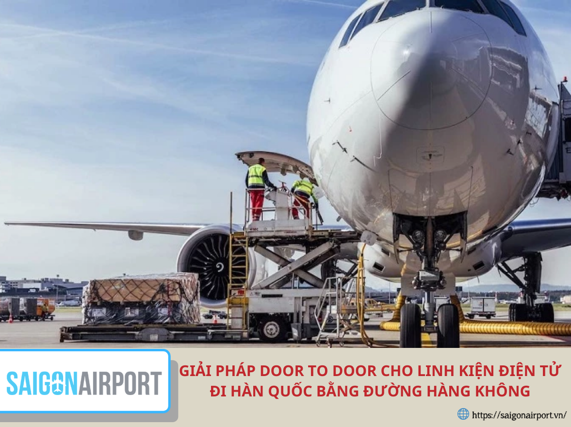 Giải pháp door to door cho linh kiện điện tử đi Hàn Quốc bằng đường hàng không