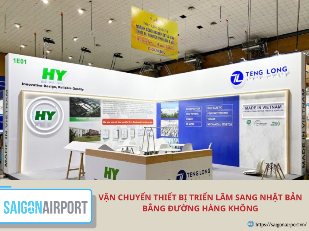 Vận chuyển thiết bị triển lãm sang Nhật Bản bằng đường hàng không