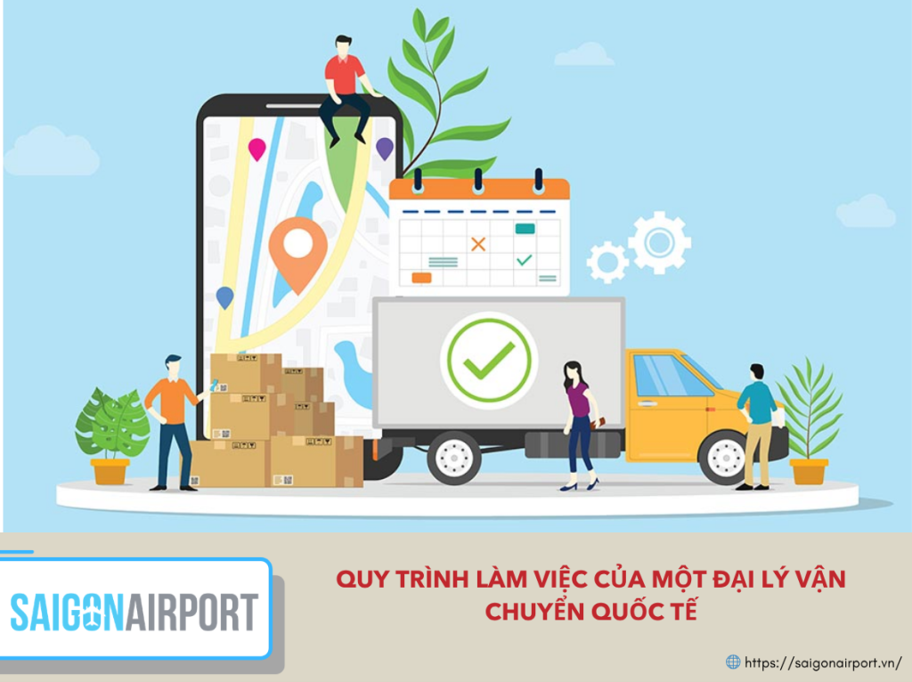 Quy trình làm việc của một đại lý vận chuyển quốc tế