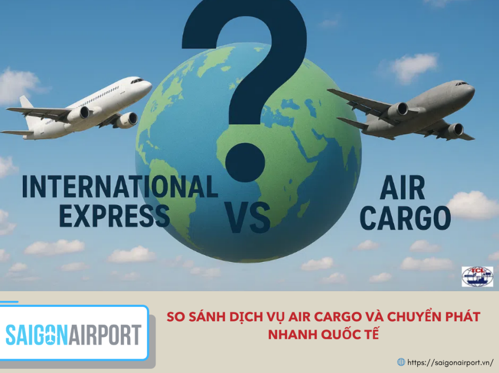 So sánh dịch vụ Air Cargo và chuyển phát nhanh quốc tế
