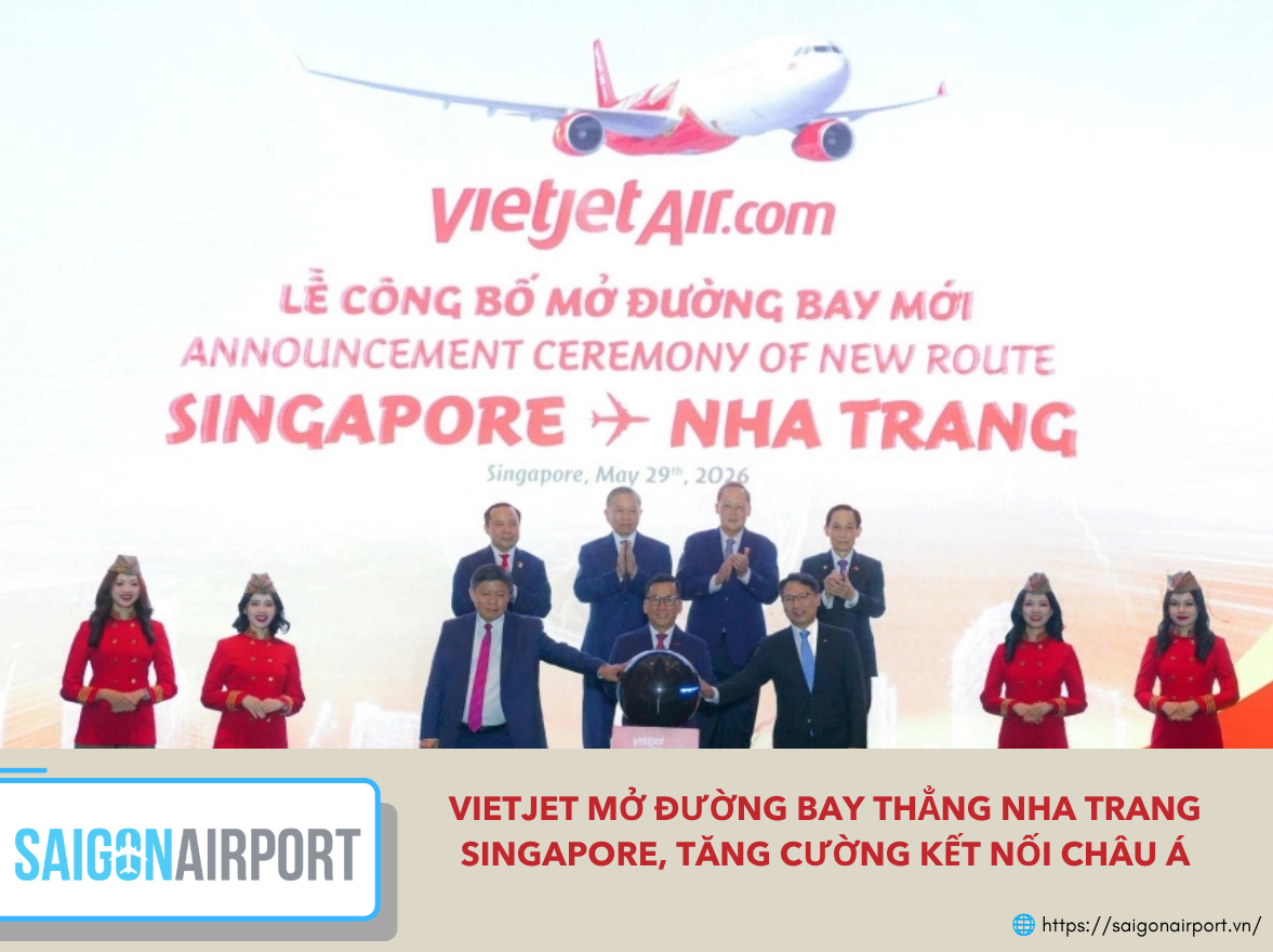 Vietjet mở đường bay Nha Trang - Singapore trước sự chứng kiến của Tổng Bí thư, Chủ tịch nước Tô Lâm