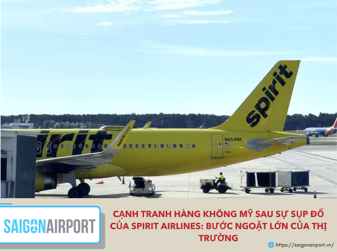 Một máy bay của hãng Spirit Airlines đang đón khách tại sân bay Baltimore, bang Maryland